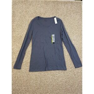 NWT NOBO Dark Navy Blue Long Sleeve T-Shirt Top Sz L 11/13